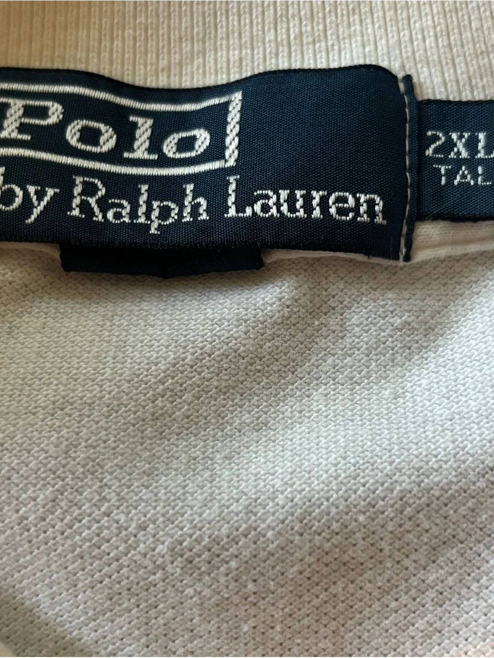 Ralph Lauren Long-Sleeve Polo - White with Navy Pony